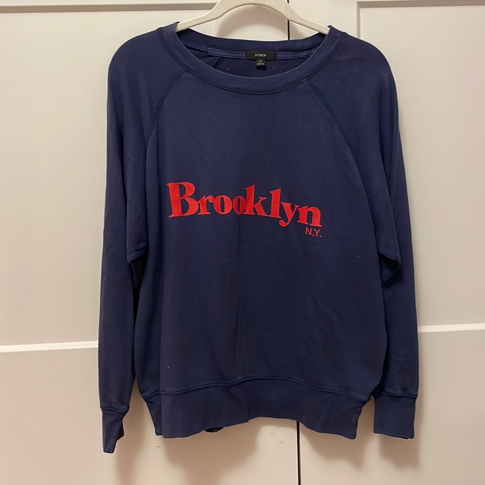 navy crewneck